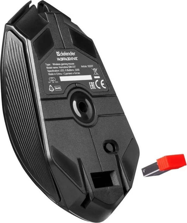 Maus Defender GM-126 TISA RF+BT Optik 1600dpi 6P, Zi