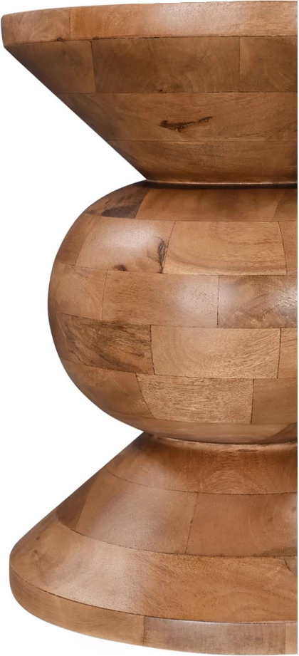 Tavolinë anësore Pearl, dru mango natyral, 40x40x52cm