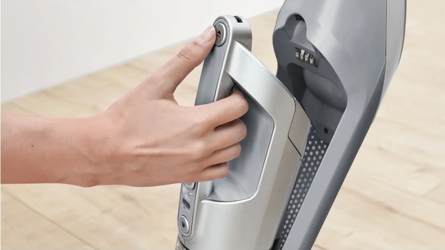 Fshesë me korrent 2-në-1 Bosch Serie 4 BBH3K2801, Pa qese, Argjendtë