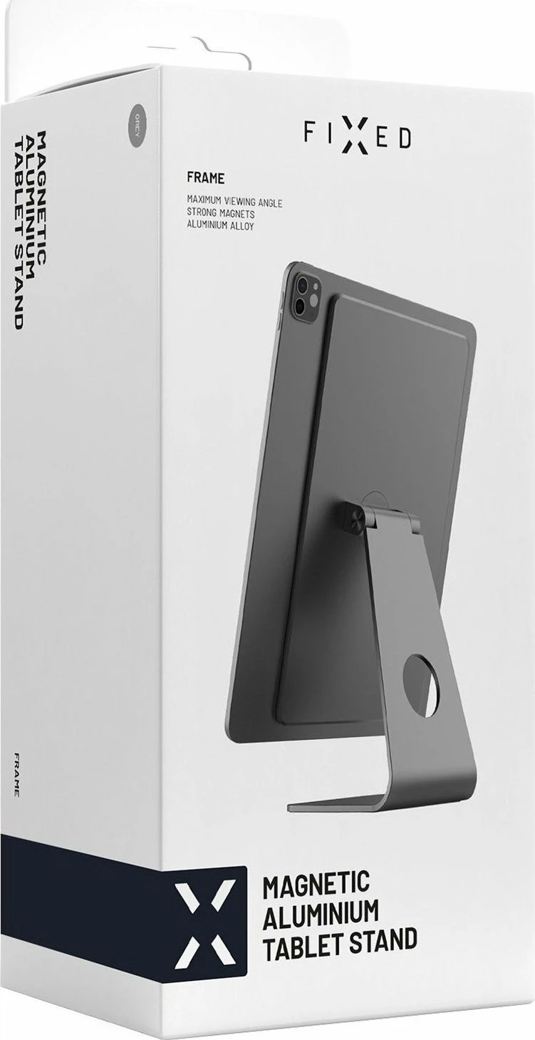 Mbajtës magnetik Fixed Frame për iPad Pro 12.9\", alumin, rregullim këndi, gri e errët