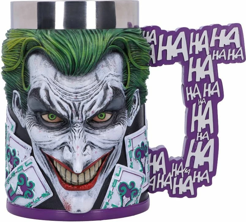 Filxhan koleksionues NEMESIS NOW The Joker 15.5 cm, rezinë me insert inox, i pikturuar me dorë
