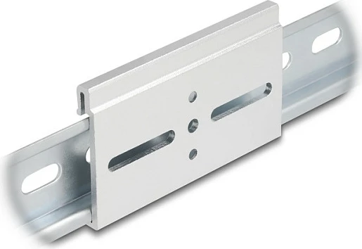 Klips montimi DeLOCK 67146 për shinë DIN 35 mm, alumin, argjend