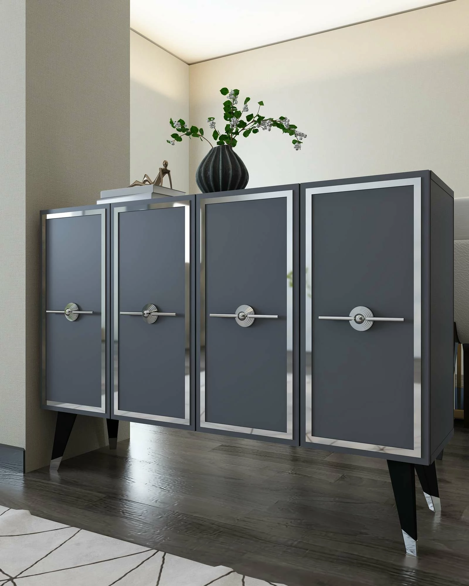 Konsol Skye Decor, anthracite, silver, 8174KM-32