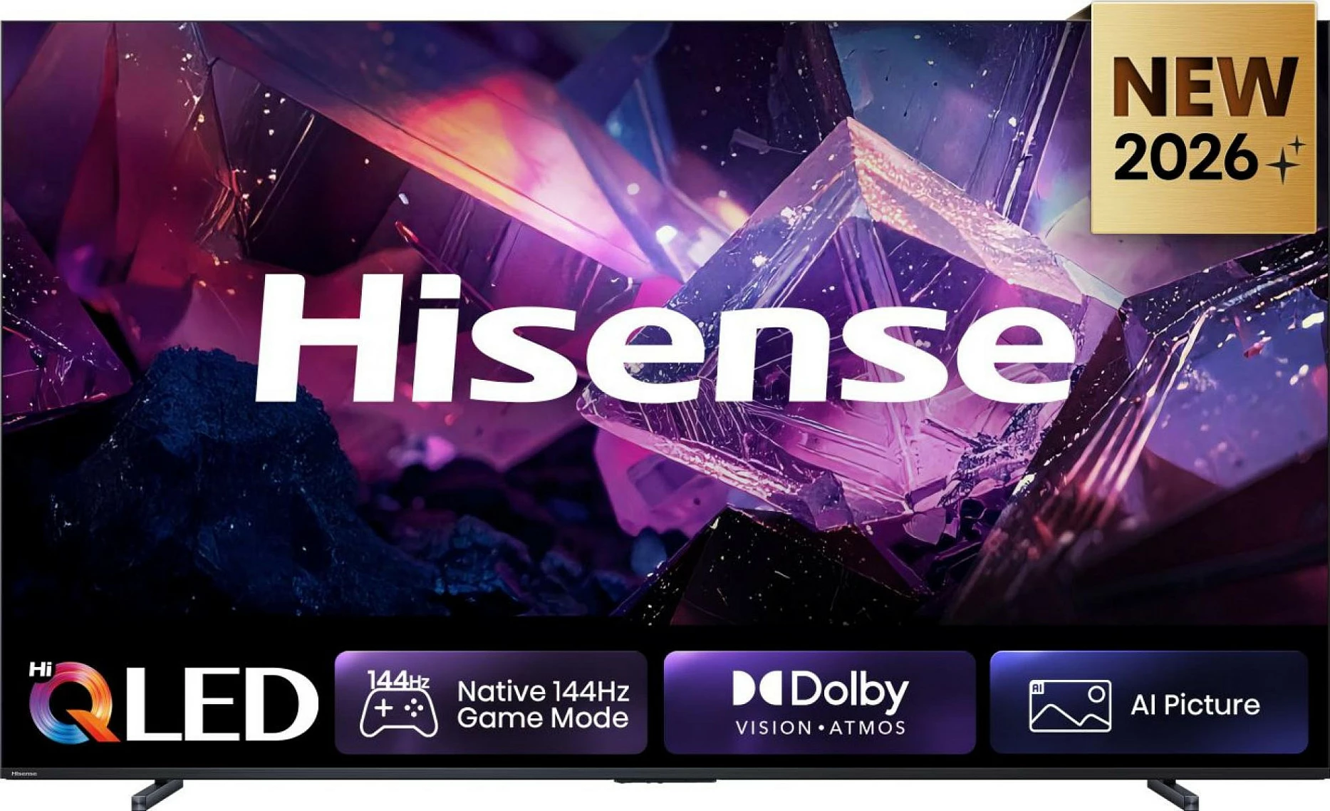 Televizor Smart Hisense 100Q7S PRO, 100", 4K Hi-QLED (QLED), 144Hz, Zi/Gri