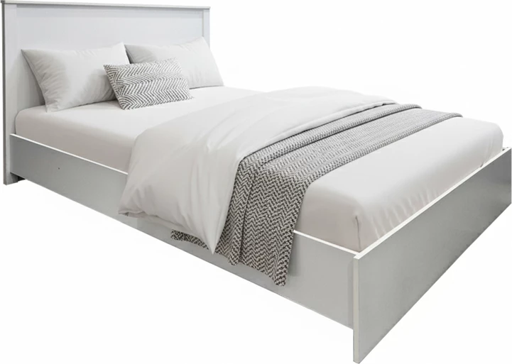 Krevat Athos, ngjyrë e bardhë, 140x200 cm