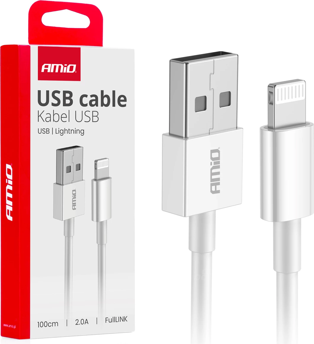 Kabel USB në Lightning 2A 100 cm – FullLINK 
