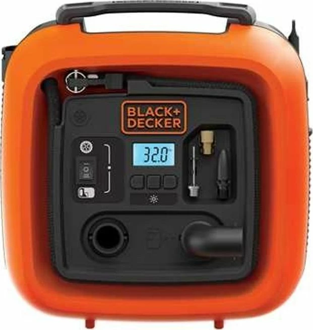 Kompresor për veturë Black&Decker ASI400 12 V, portokalli/zi