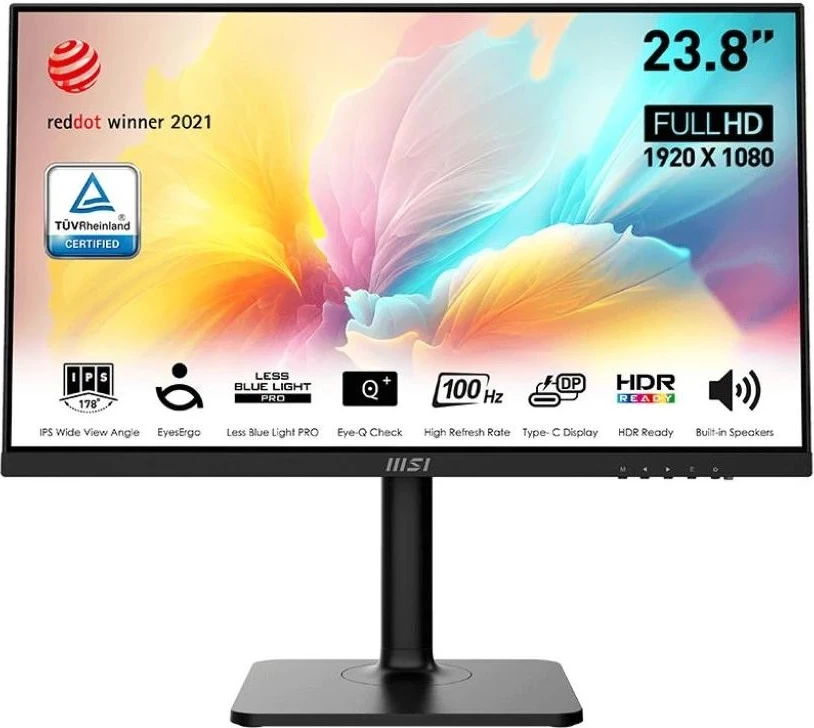 Monitor MSI Modern MD2412P, 24 inç, Full HD, IPS, i bardhë