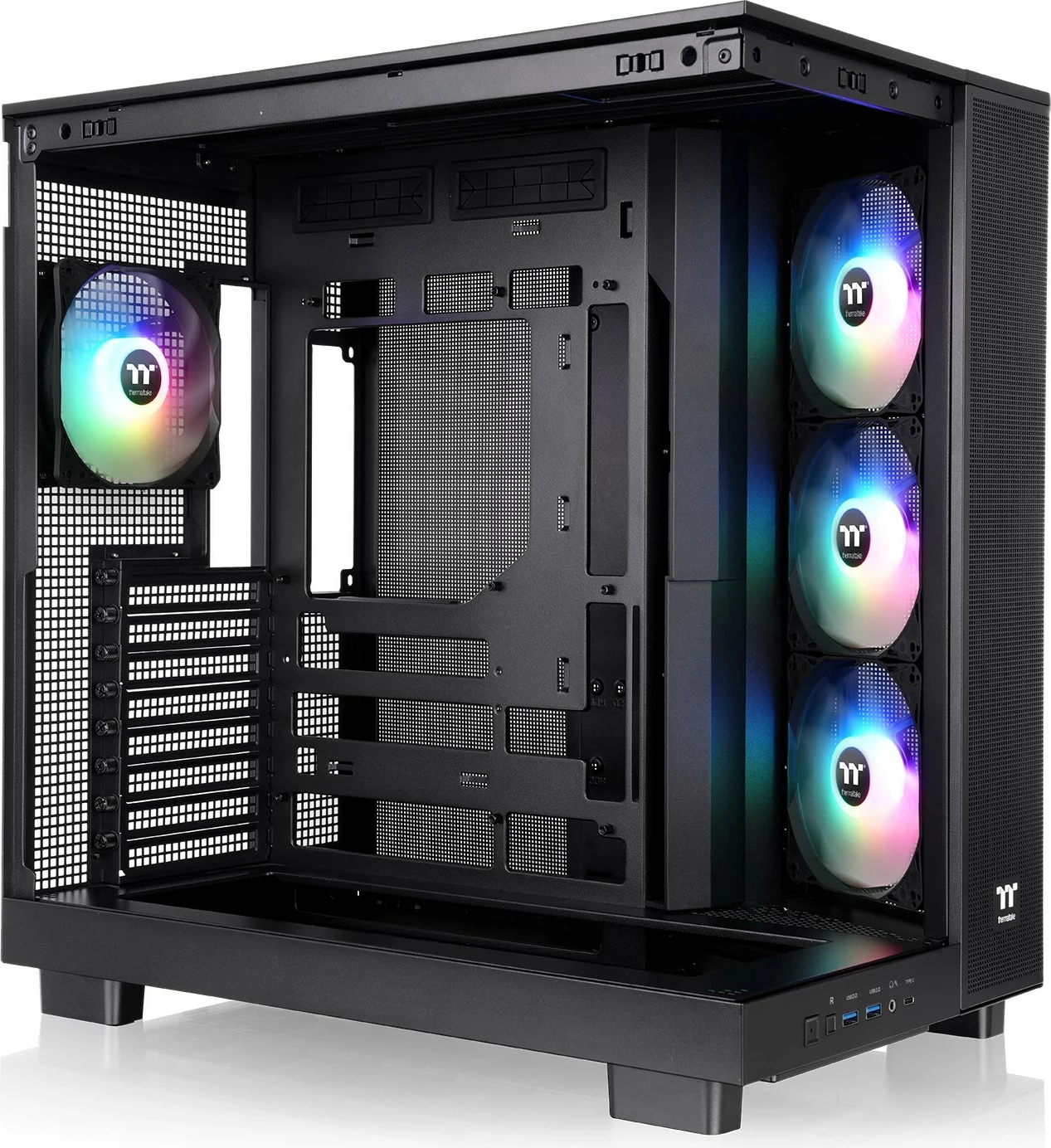 Kasë Thermaltake View 380 XL TG ARGB midi tower, xham i temperuar, e zezë