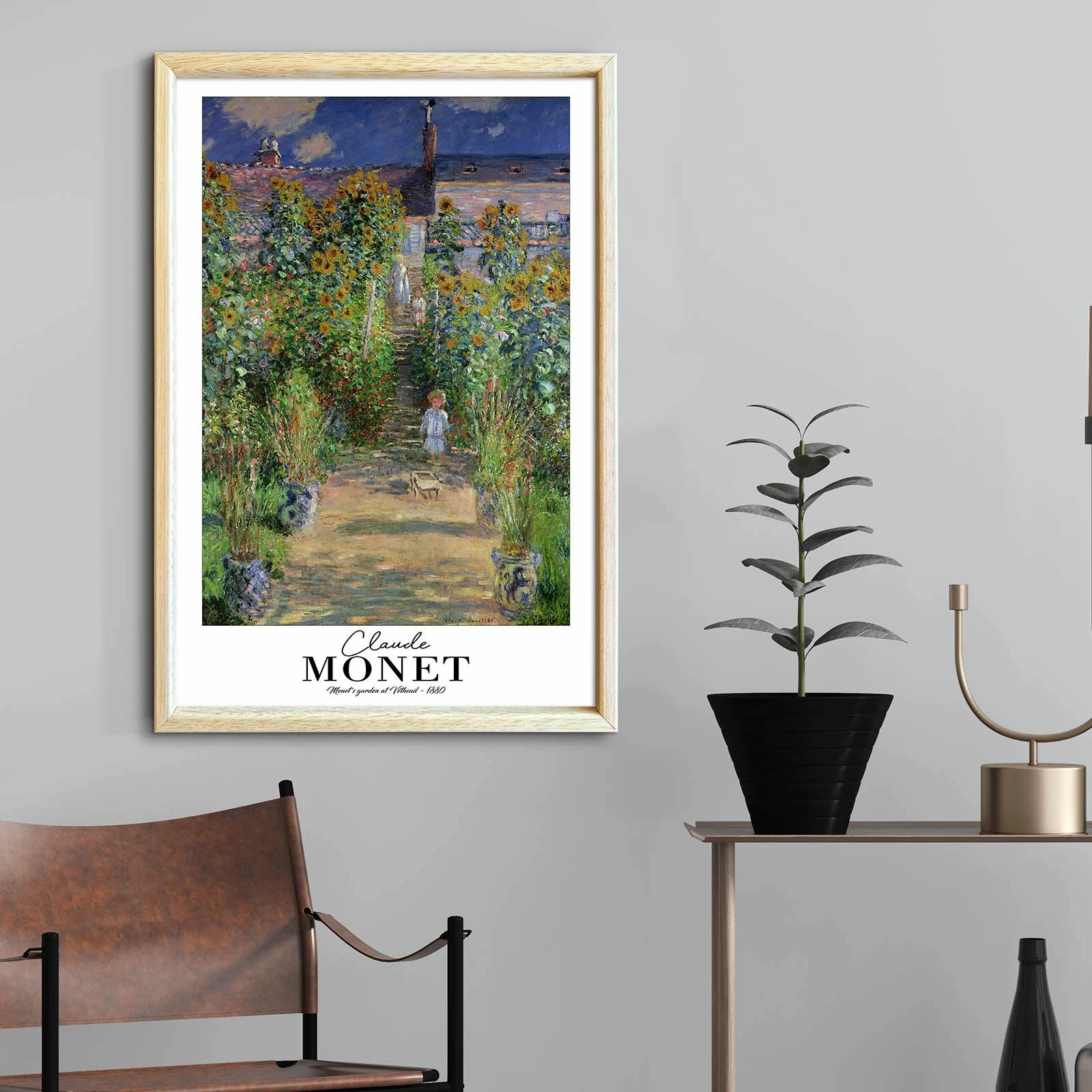 Pikturë dekorative me kornizë Wallity, 4262AHSMONET-014