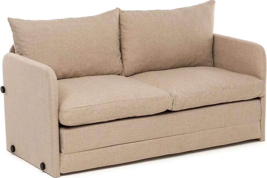 Divan-krevat dy ulëse, ngjyrë bezhë, Saga, Atelier del Sofa