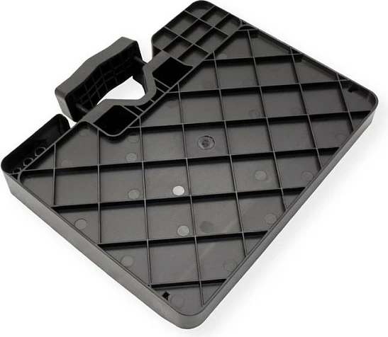 Raft organizues VALUE 17.99.1184 për shtyllë 30-48 mm, kapacitet 3 kg, 224 mm, i zi