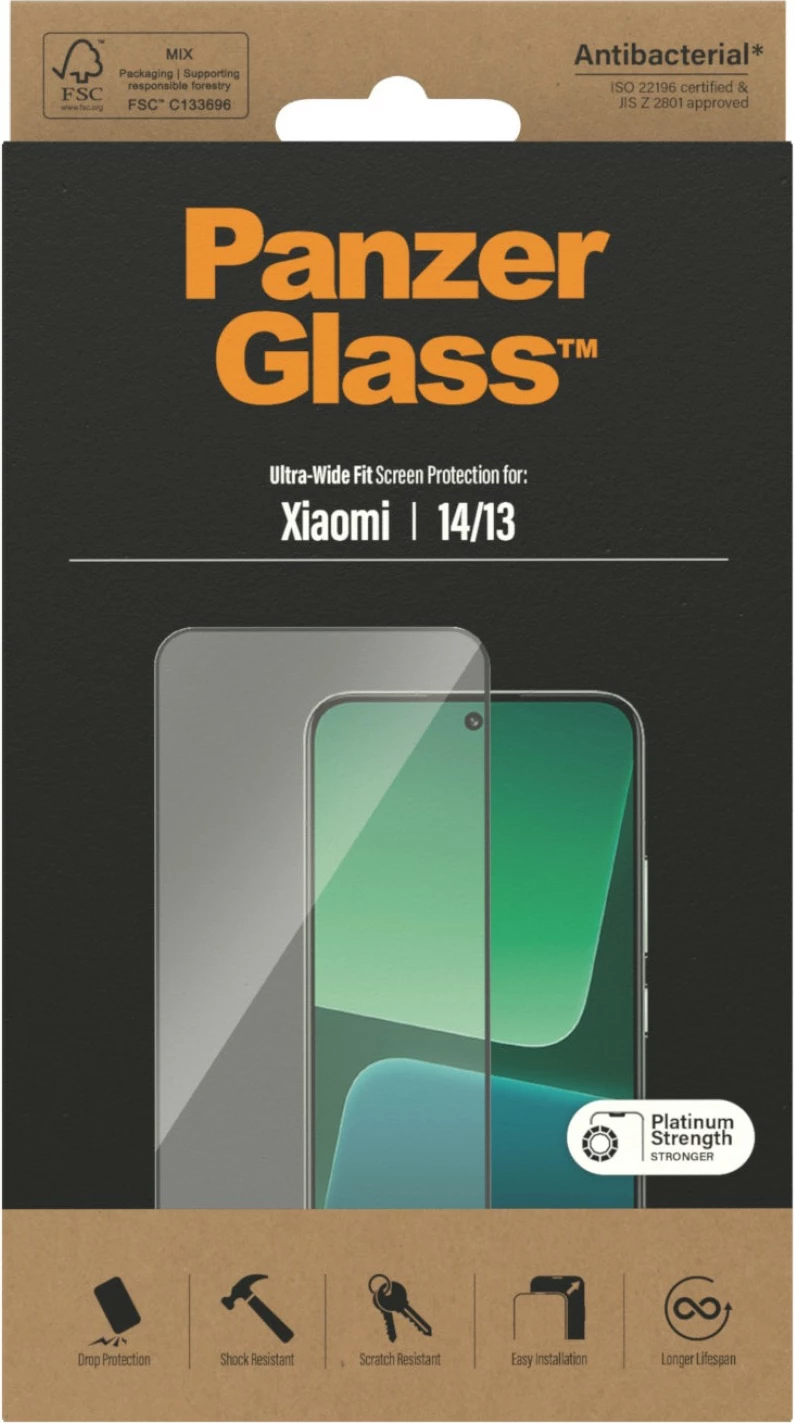 Mbrojtëse ekrani PanzerGlass për Xiaomi 13, xham i temperuar