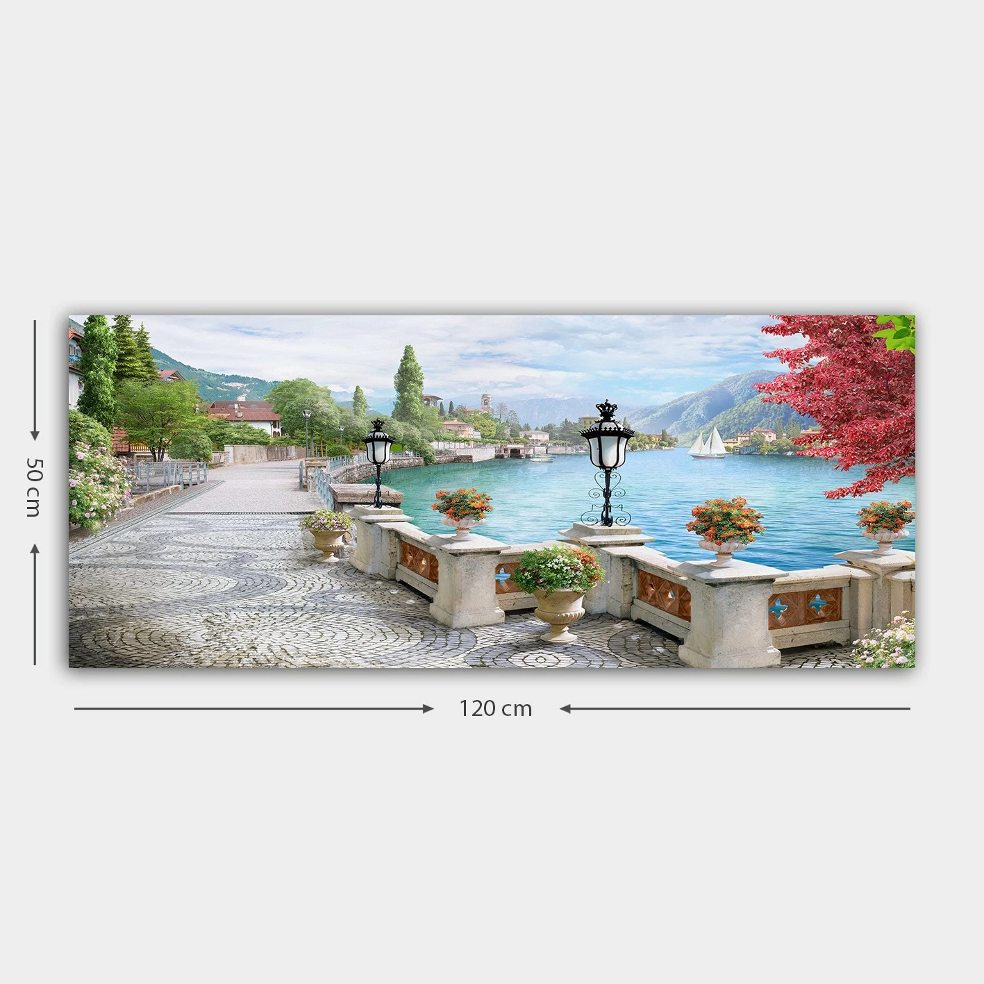 Pikturë dekorative në kanavacë, shumëngjyrëshe, Wallity YTY1467158057_50120, 50x120cm
