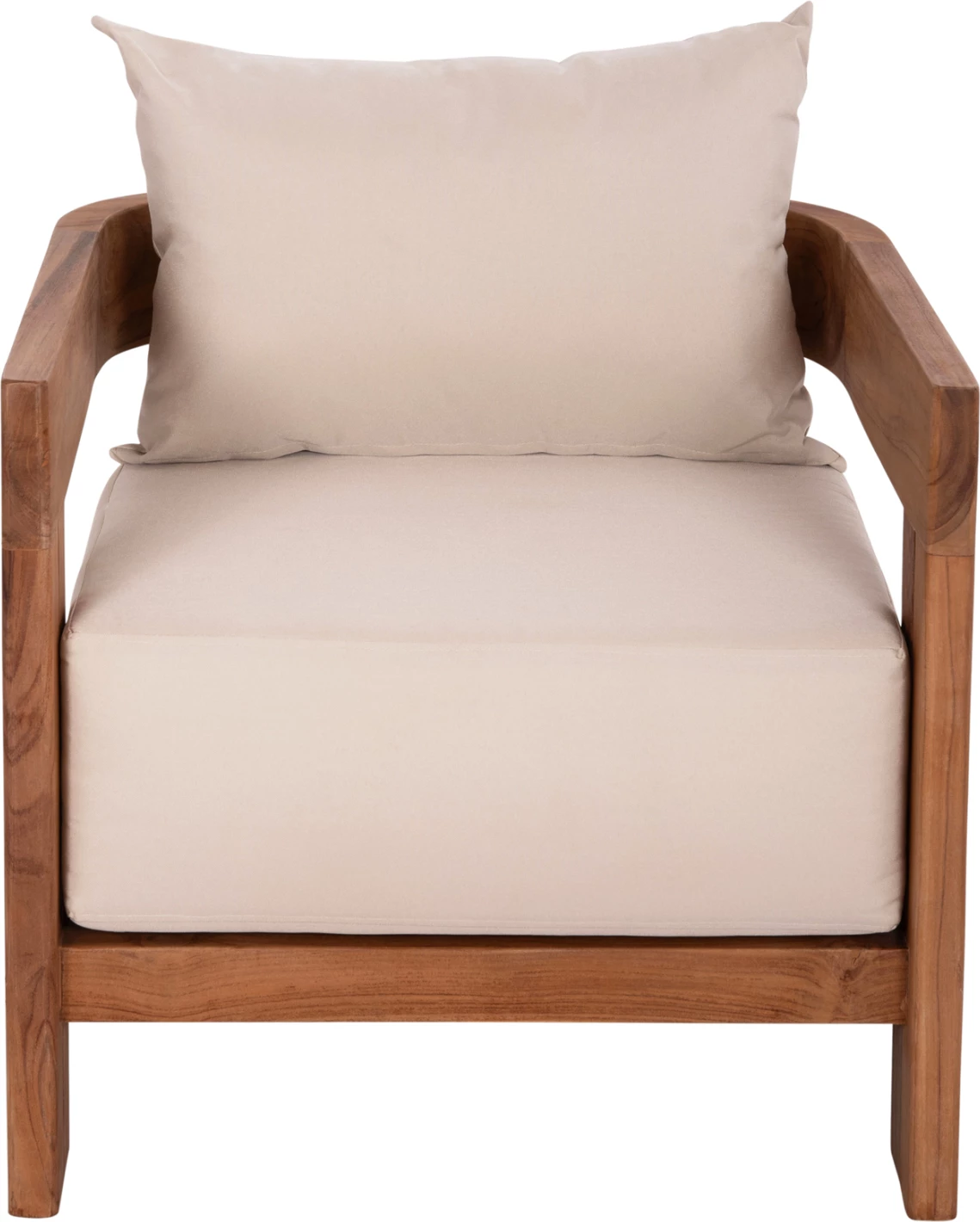 Karrige lounge KIOTO, dru tik natyral, 70x74x72cm