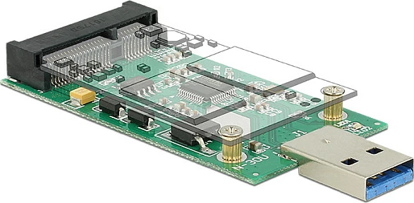 Adapter USB Type-A në mSATA DeLOCK 62681, 5 Gbit/s
