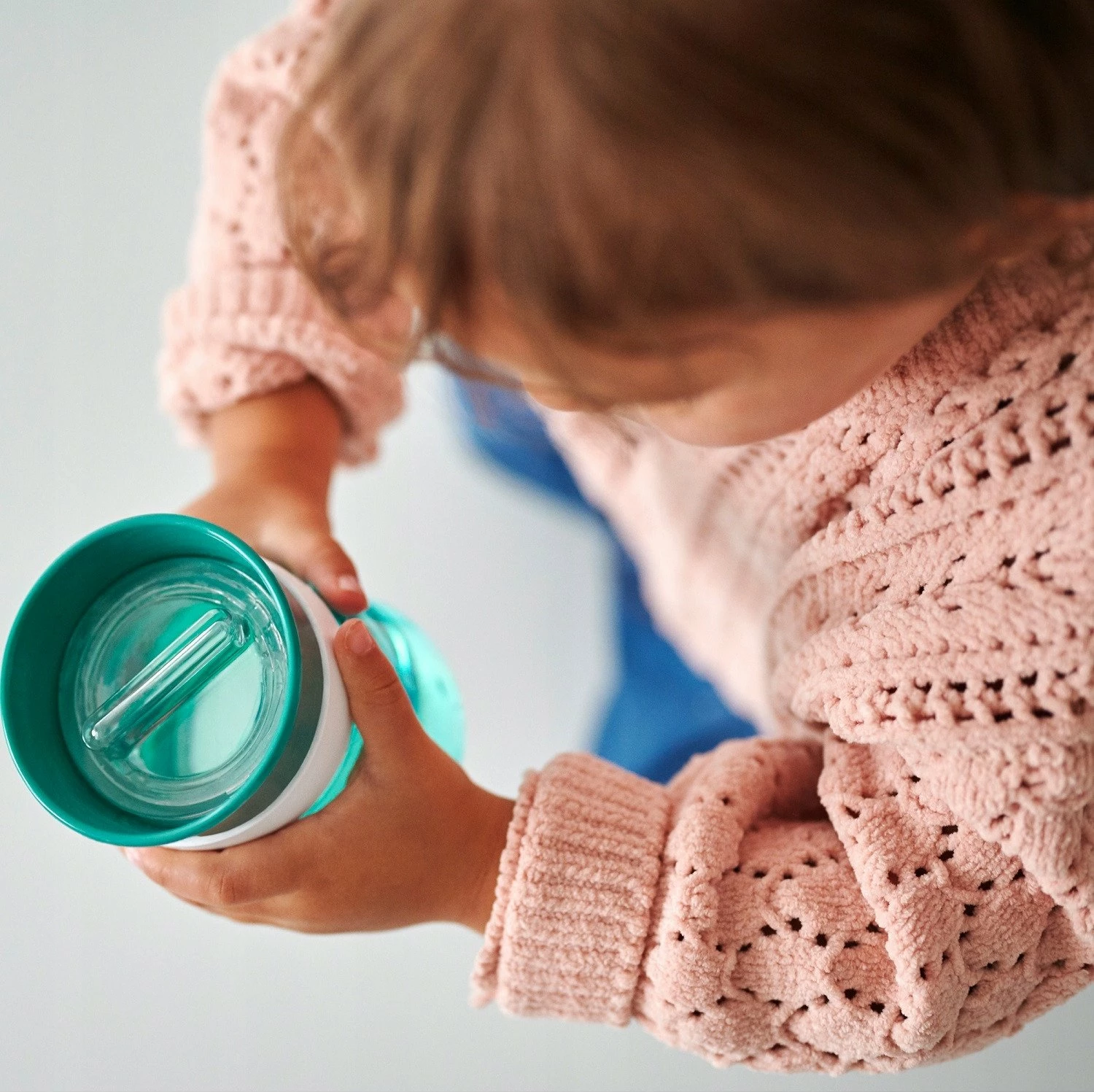 Gotë trajnimi për fëmijë Mepal Mio 300 ml, kapak 360°, pa dorezë, pa BPA, Fairy Garden, pink