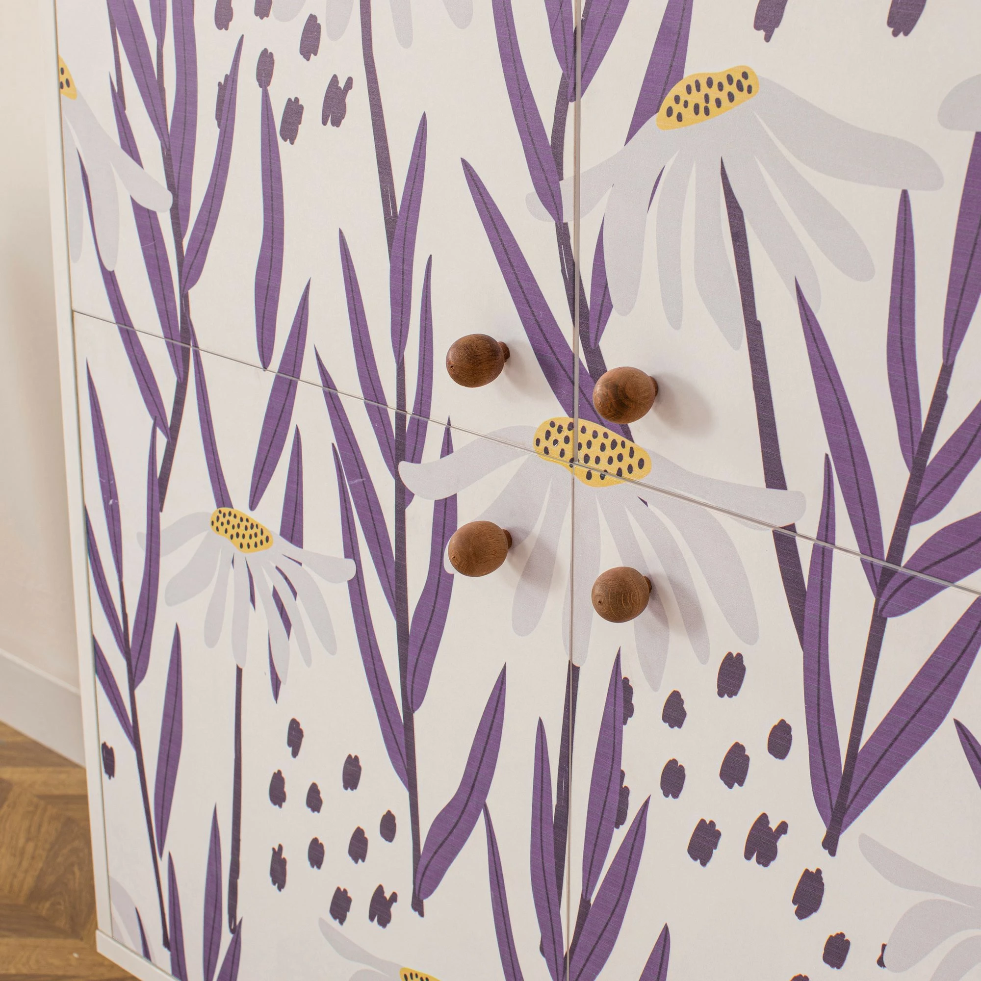 Dollap multifunksional Skye Decor, Multilüx Daisy, i bardhë, lejla, 95x111x36cm