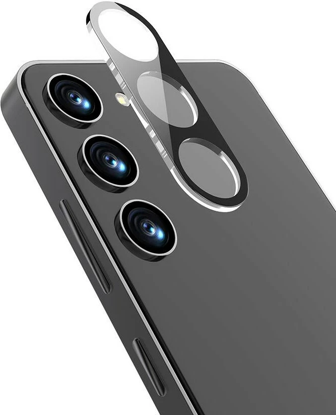 Mbrojtës xhami për kamerë Samsung Galaxy A35, Megafox Teknoloji, i zi