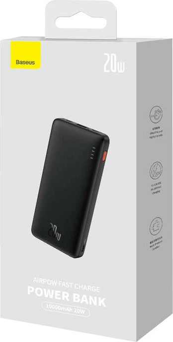 Powerbank Baseus Airpow 10000mAh, 20W, e zezë 2