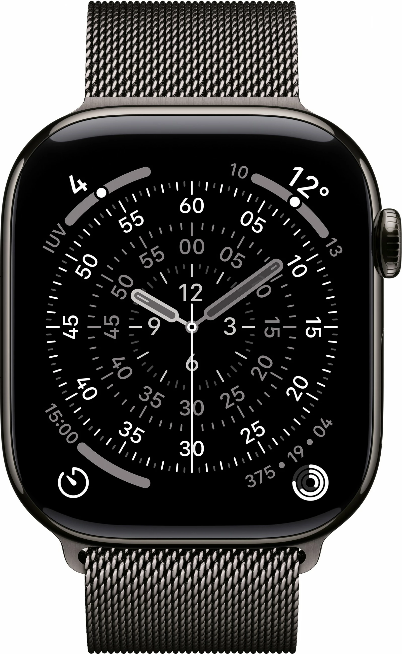Smartwatch Apple Watch S11, 46mm, Titan, LTE, Milanaise schiefer