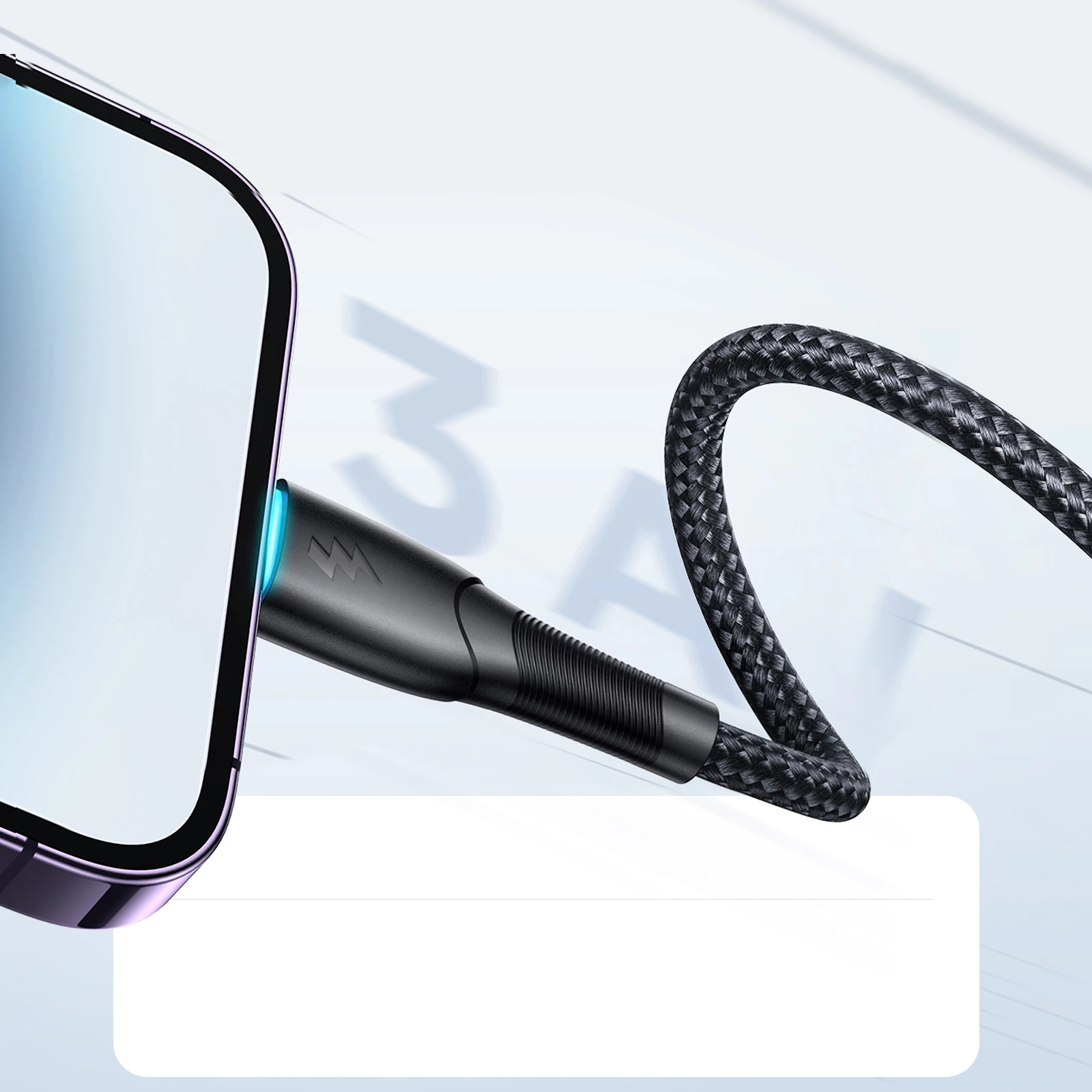 Kabllo Joyroom Starry Series SA32-AL3, USB-A në Lightning, 1m, 3A, e zezë