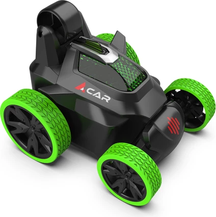 Mini 5 Wheel Stunt 360 Remote Control Car Green