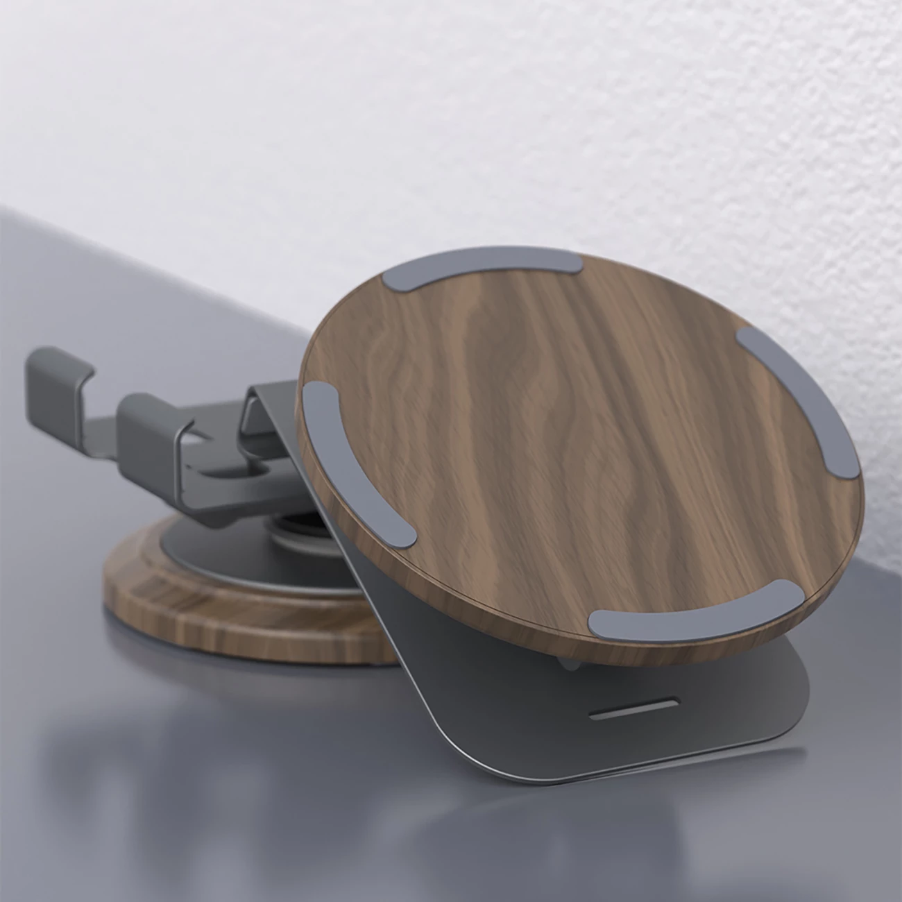 Mbajtës telefoni Dudao F17M, metal, 360°, Gri