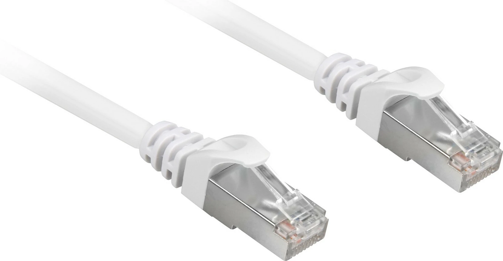 Kabllo rrjeti SHARKOON RJ45 Cat6a S/FTP, 0.5 m, LSZH, e bardhë