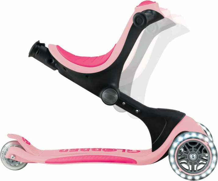 Trotinetë me ulëse Globber GO•UP DELUXE LIGHTS (646-710-2), për fëmijë