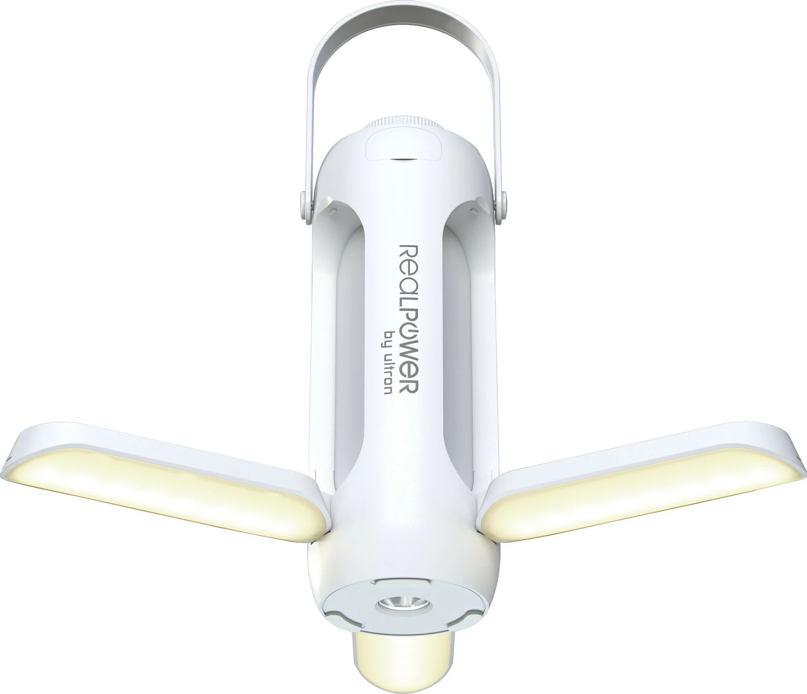 Llambë kampingu LED RealPower 463610, 6000mAh, USB-C, IP44, e bardhë