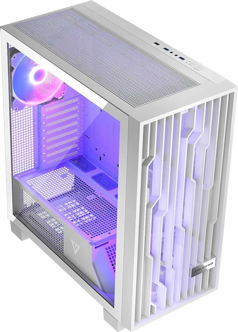 Kasë Modecom Perun Apex ARGB AT-PERUN-4F-ARGB-20-000000-0002 Midi Tower ATX, 4x140mm ARGB, USB-C, e bardhë