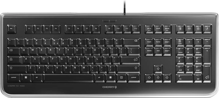 Tastierë Cherry KC 1068, Full-size, USB, QWERTY, E zezë