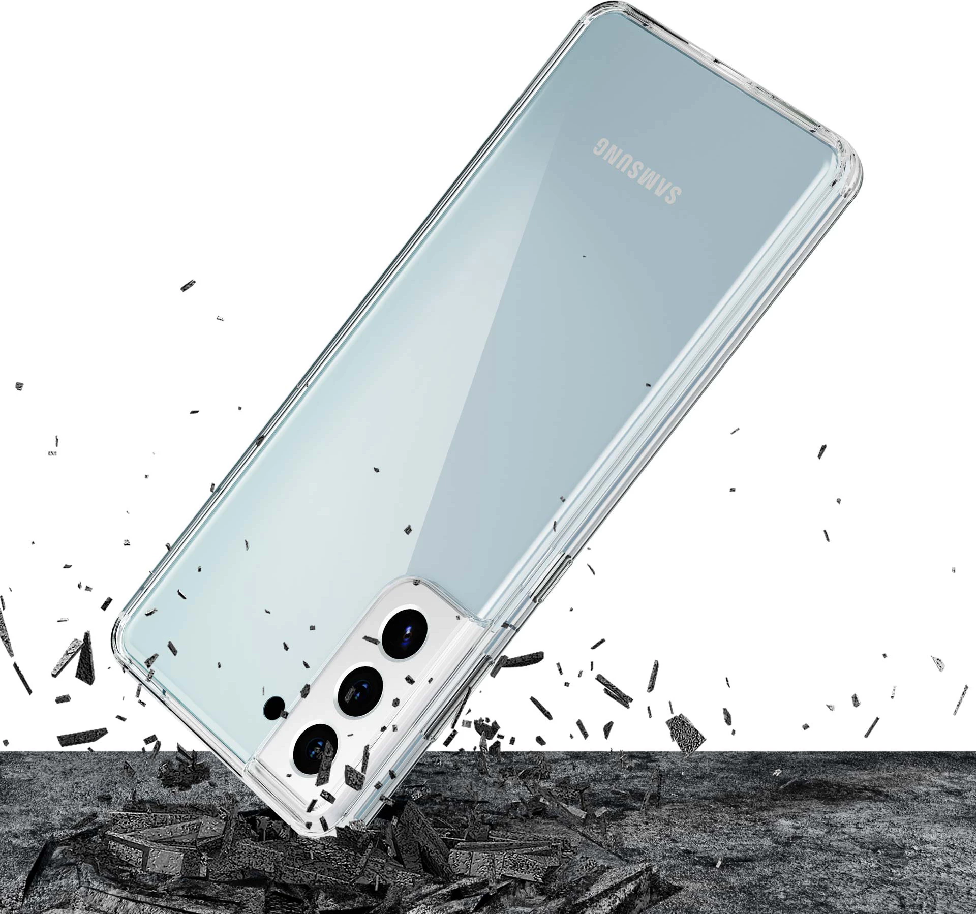 Mbështjellës transparent për celular 3mk Protection Clear Case për Samsung Galaxy S21+