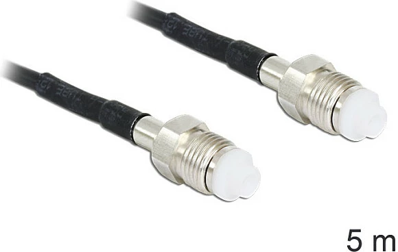 Kabllo koaksiale DeLOCK 88595, RG-174, 5 m, FME-FME, e zezë