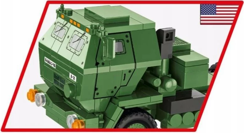 Set blloqesh Cobi Klocki Armed Forces M142 Himars, 604 elemente, Jeshile