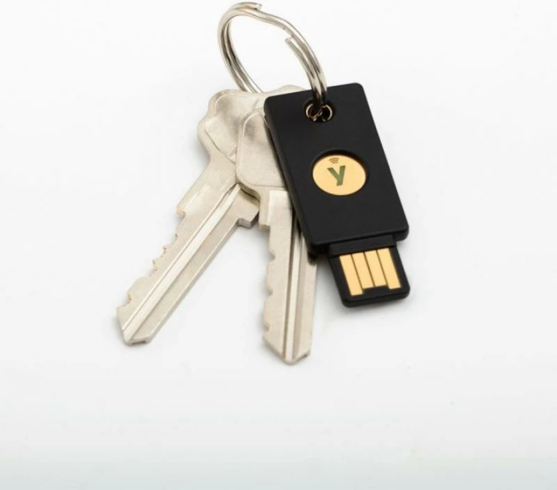 Çelës sigurie Yubico YubiKey 5 NFC, USB-A dhe NFC, autentikim me shumë faktorë, Blue