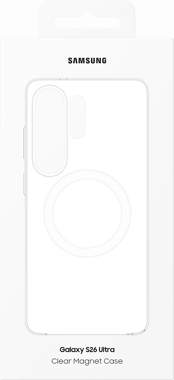Mbështjellës Samsung Clear Magnet për Samsung Galaxy S26 Ultra, MagSafe, transparent, në kuti