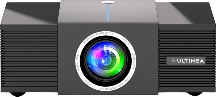 Projektor Ultimea Apollo P60 1080p, 900 ANSI, Wi‑Fi, Bluetooth 5.3, HDR10, altoparlantë 30W, e zezë, set me telekomandë