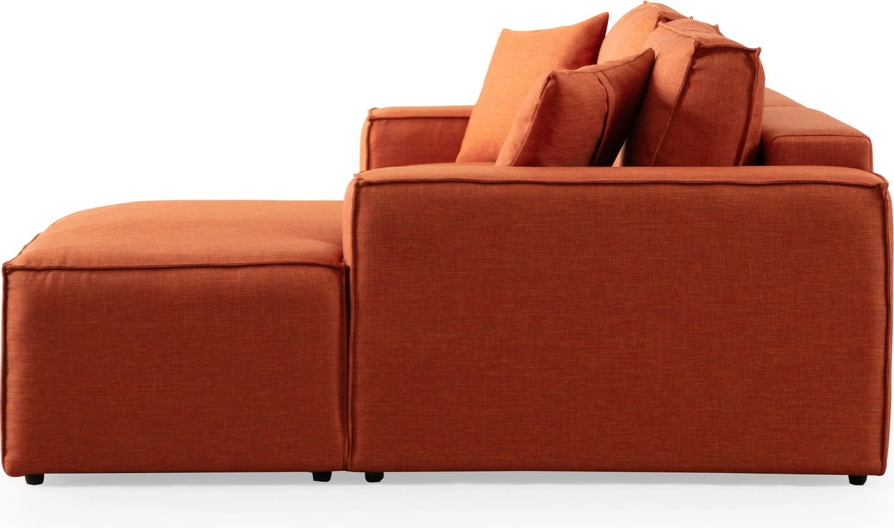 Kënd-sofë krevati Atelier del Sofa, kënd i djathtë, portokalli