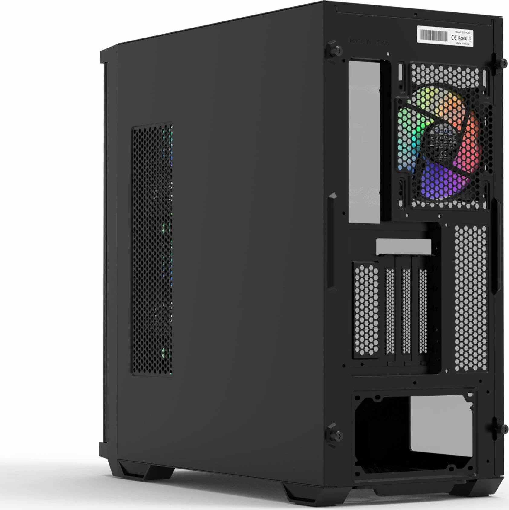 Kasë Zalman Z10 Duo Midi Tower për ATX/mATX/Mini-ITX, 2x2.5" + 2x3.5", 2xUSB 3.0, USB-C, pa PSU, e zezë