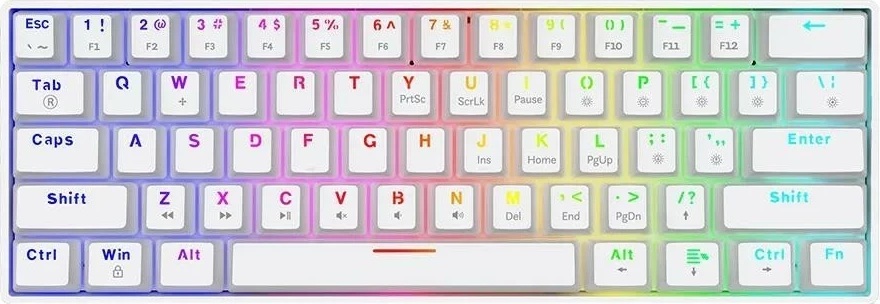 Tastaturë mekanike Savio Whiteout X2, Outemu Brown, Hot Swap, e bardhë