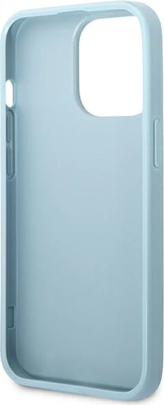 Mbështjellës Guess Saffiano 4G Small Metal Logo për iPhone 13 Pro Max, kaltër
