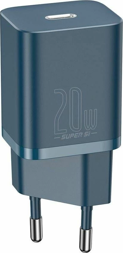 Karikues rrjeti Baseus Super Si BSU2699BLU 1x USB-C 20W/25W PD QC 3.0, kaltër