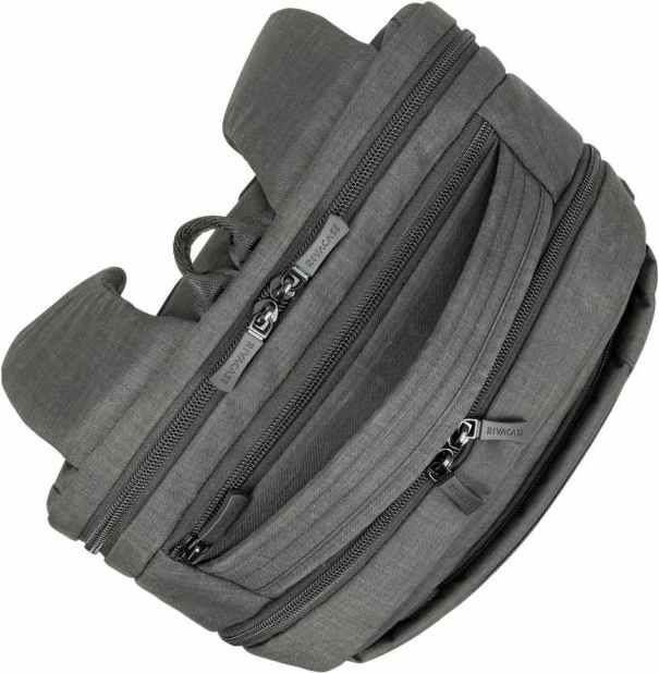 çantë shpine për laptop RIVACASE 8363 15.6" me portë USB, gri grafit