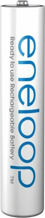 Bateria të rikarikueshme Panasonic Eneloop AAA 800 mAh 4 copë, të bardha