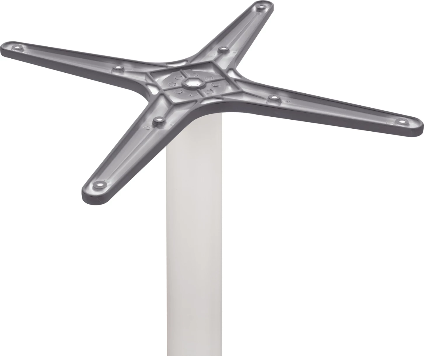 Bazë alumini FH460.02, e bardhë mat, 66x66x73 me kryq 48x48