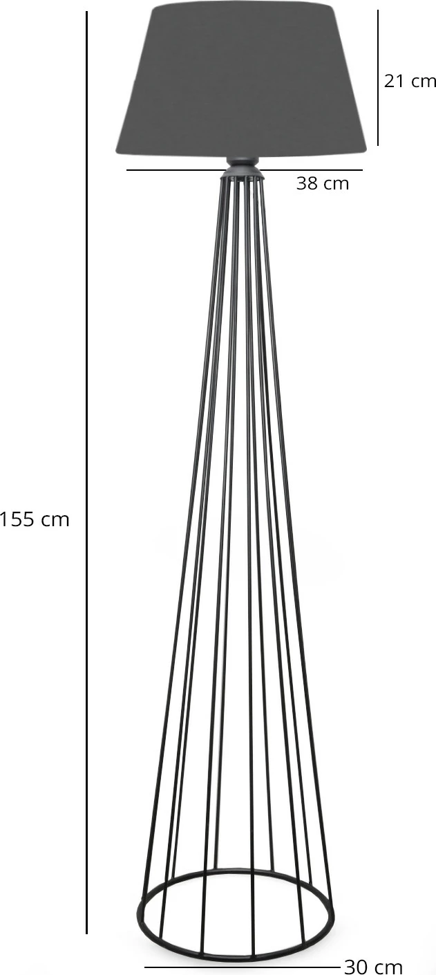 Llambë dyshemeje Opviq, anthracite, AYD-3040