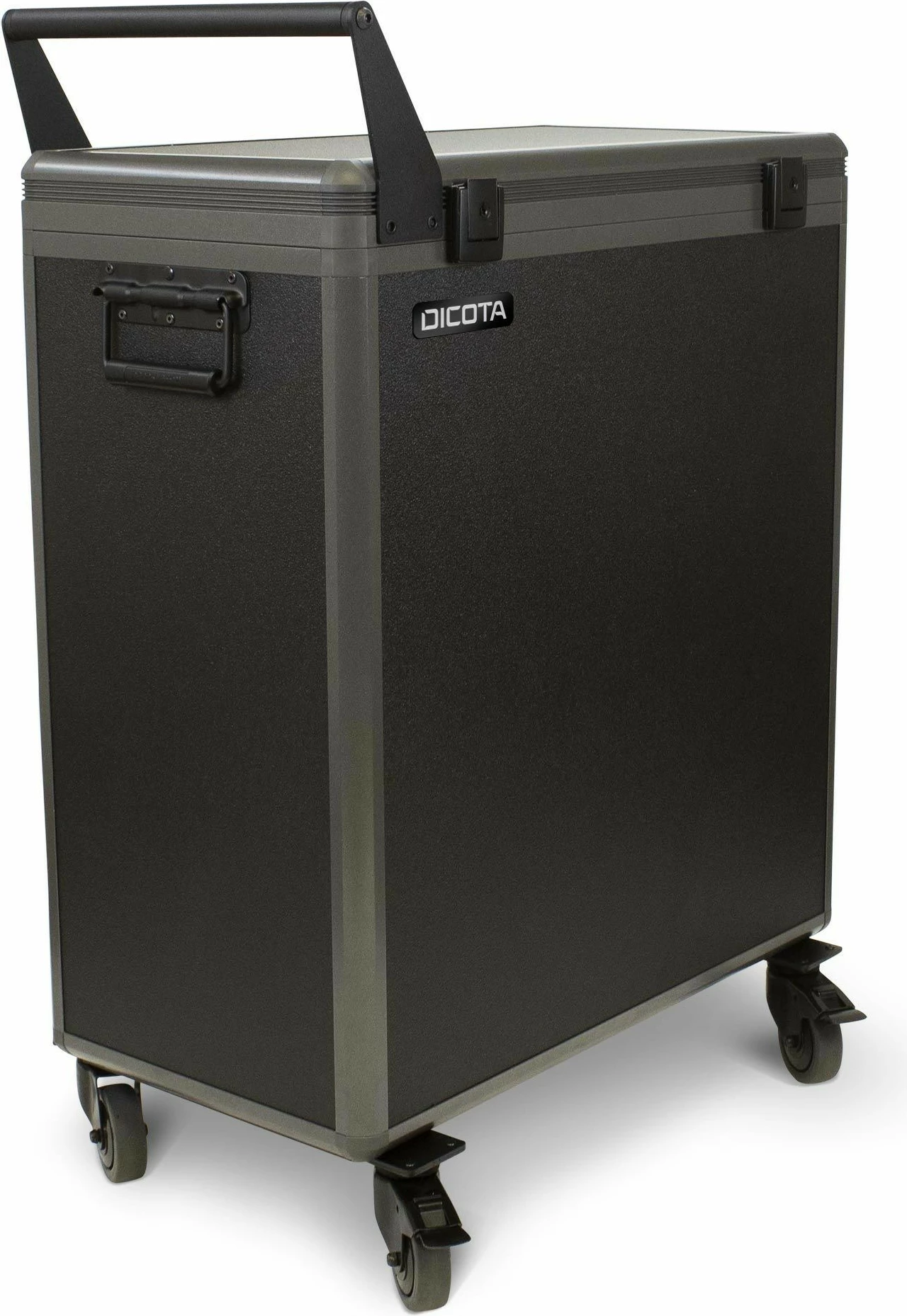 Karrocë karikimi DICOTA Charging Trolley 20 Tableta/Ultrabook CH version, e zezë
