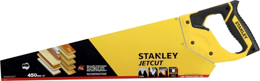 Sharrë dore Stanley Jet Cut 2-15-595, 450 mm, verdhë/zi